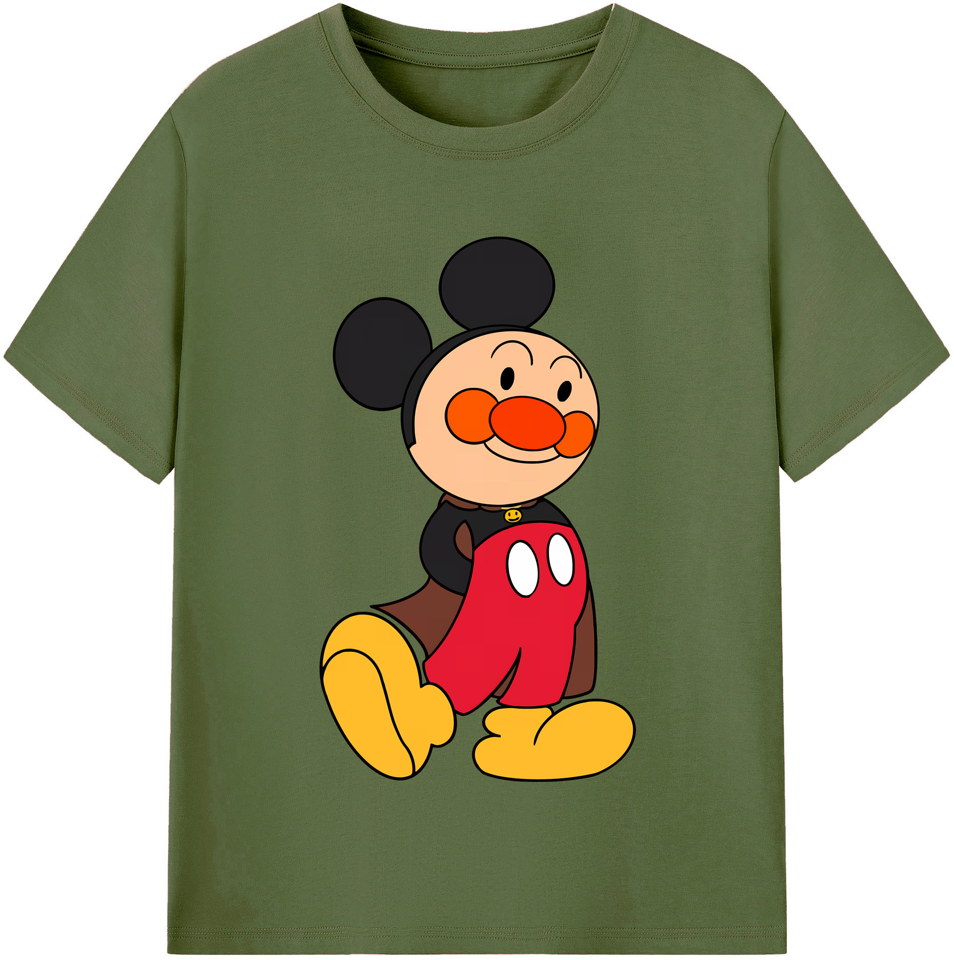 （画像用） アンパンマン Anpanman 綿100％半袖Tシャツ（フロントプリント）